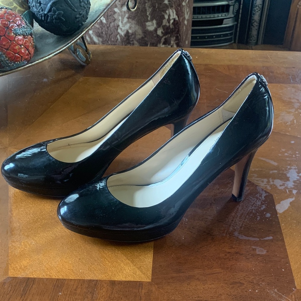 Coach Black Patent Leather Heels